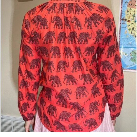 J.Crew Women's Elephant shirt. - Picture 5 of 5